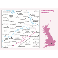 OS Landranger Map - 165 - Aylesbury, Leighton Buzzard